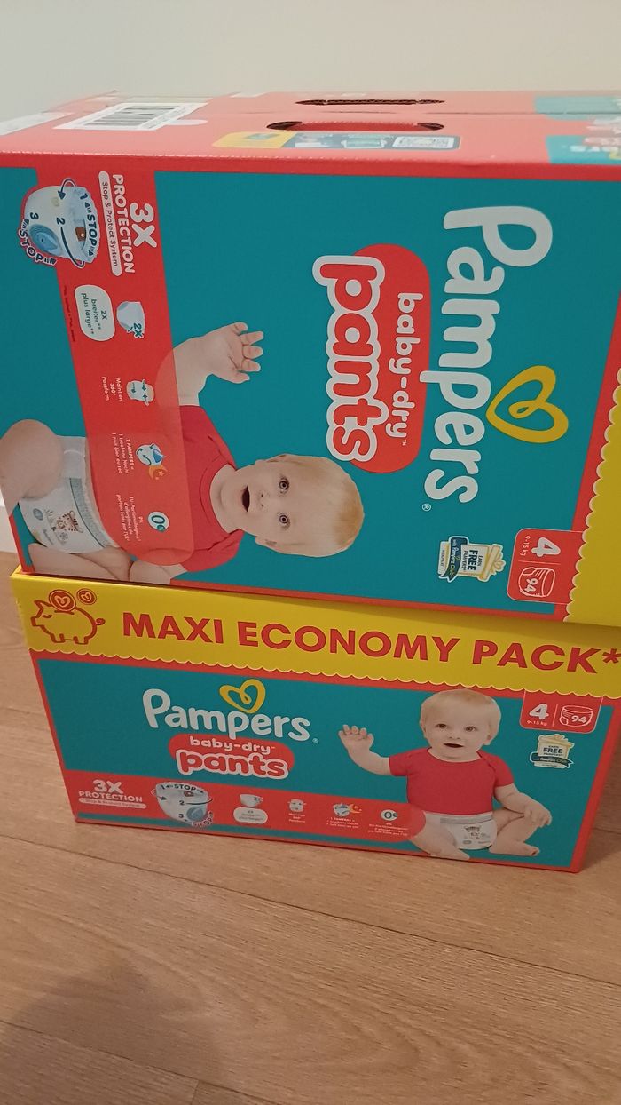 2 carton de couche pampers baby dry pants taille 4