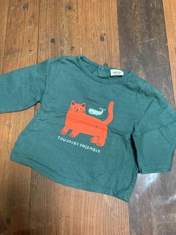 Tee-shirt manche longue Tape à l’œil 12 mois