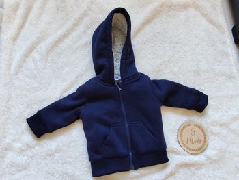 Veste polaire marine, , mot d'enfants, 6 mois, garçon 👣