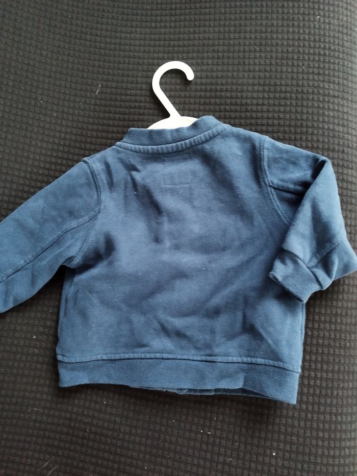 Sweat fin zippé garçon taille 6 mois Tape à l'Oeil - photo numéro 2