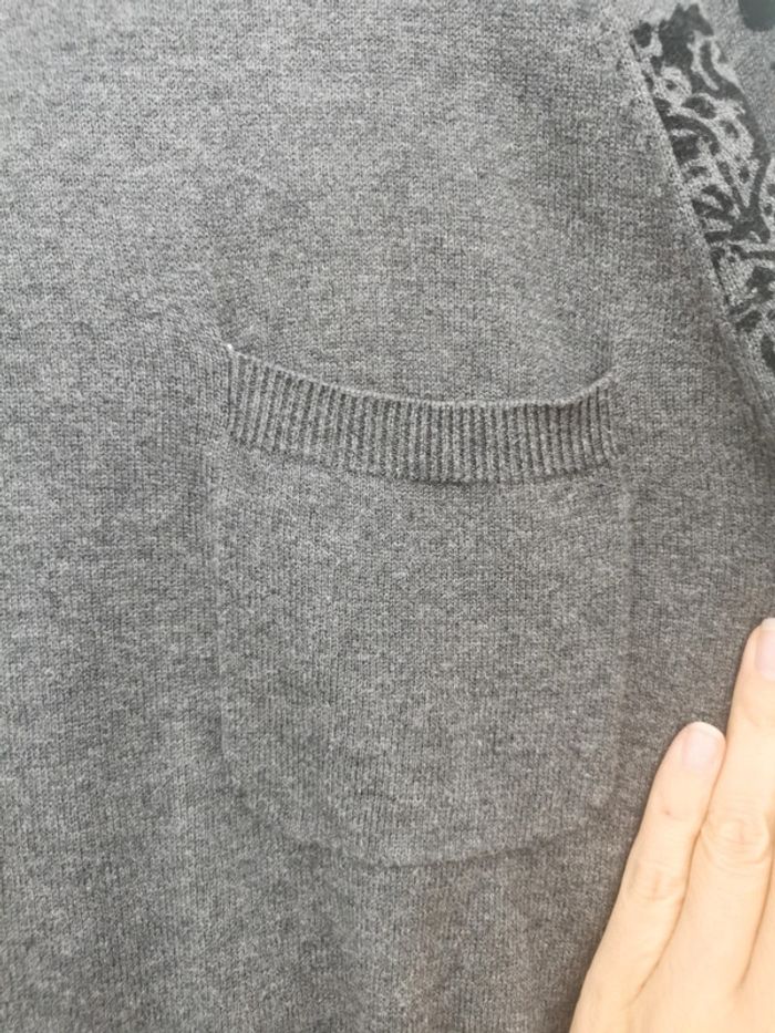 Pull homme gris en coton devred Taille L tbe - photo numéro 5