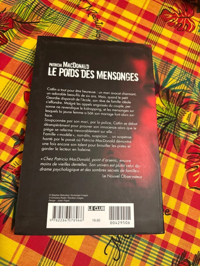 Livre Patricia macdonald - le poids des mensonges - photo numéro 5
