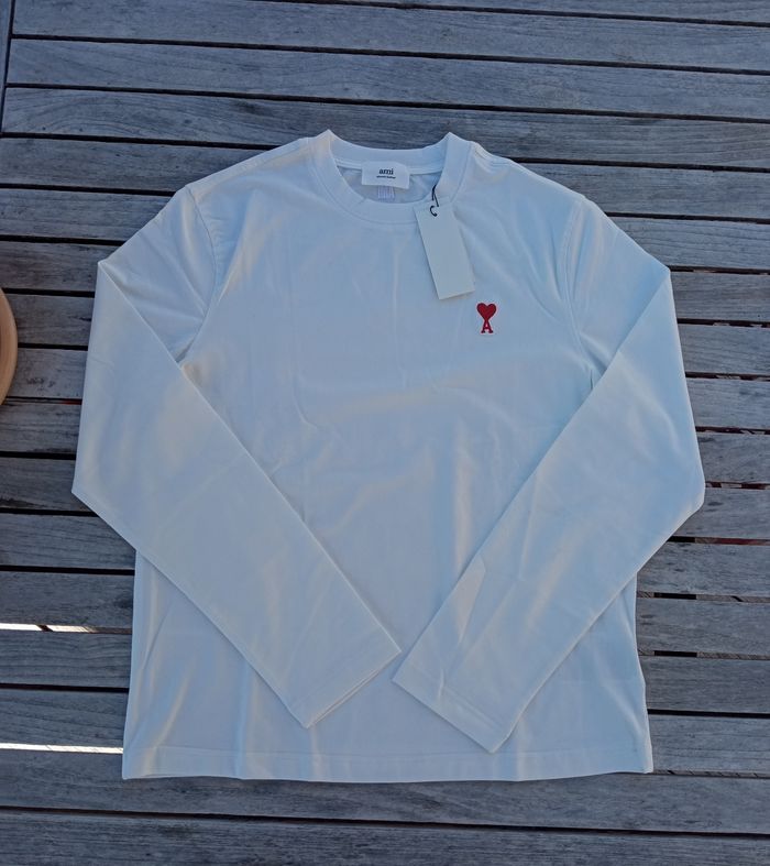 T-shirt ami paris à manches longues - photo numéro 2