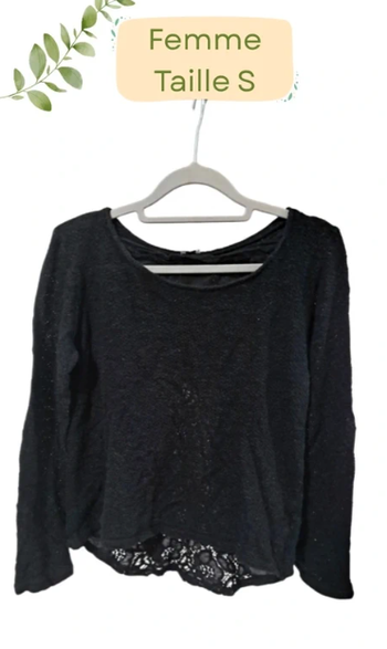 Pull dos dentelle - Taille S