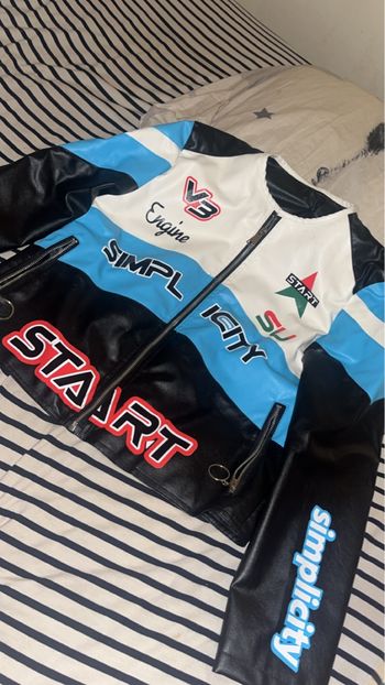 Veste similicuir femme