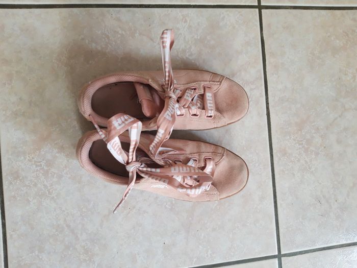 Baskets fille rose Puma