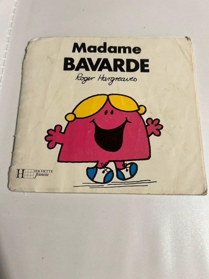 Livre madame bavarde , années 90