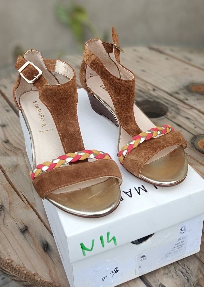 Chaussures San Marina Femme, sandales Millie, cuir, taille 38. Neuves - photo numéro 7