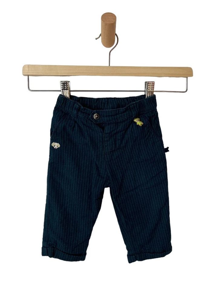 Pantalon bleu à petits carreaux - Sergent Major 9 mois (71cm)
