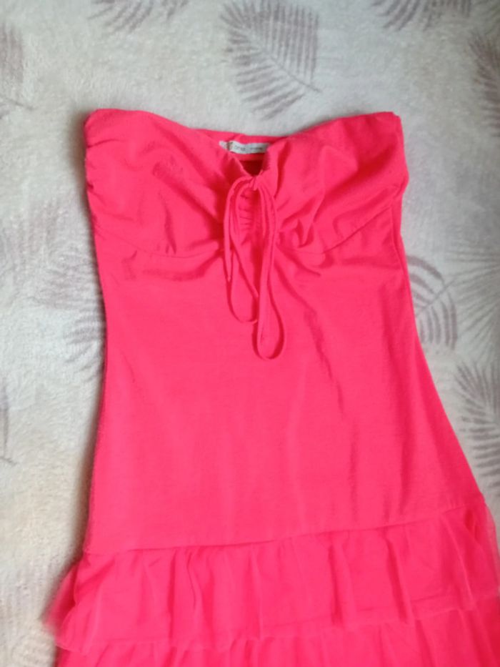 Robe Bustier S/36 Rose Fluo Gémo - photo numéro 2