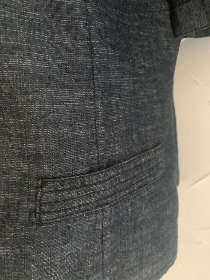Veste Blanche porte en Jean manches courtes taille 44 - photo numéro 7