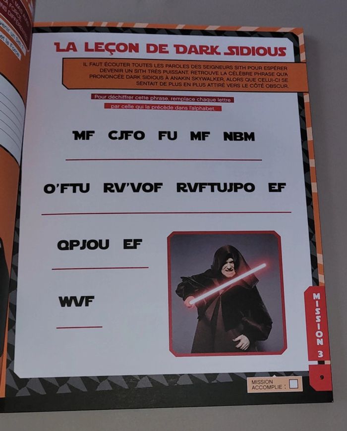 Livre : Star Wars 50 missions du côté obscur de la force - photo numéro 3