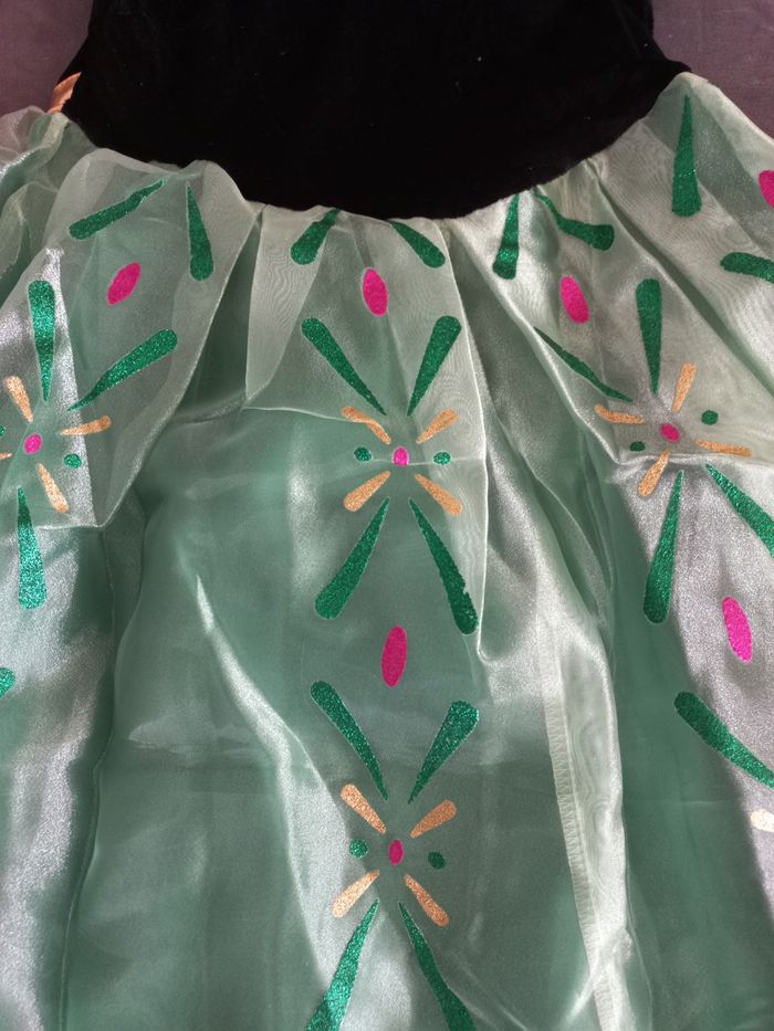 Robe déguisement Anna reine des neiges 4/5 ans - photo numéro 2
