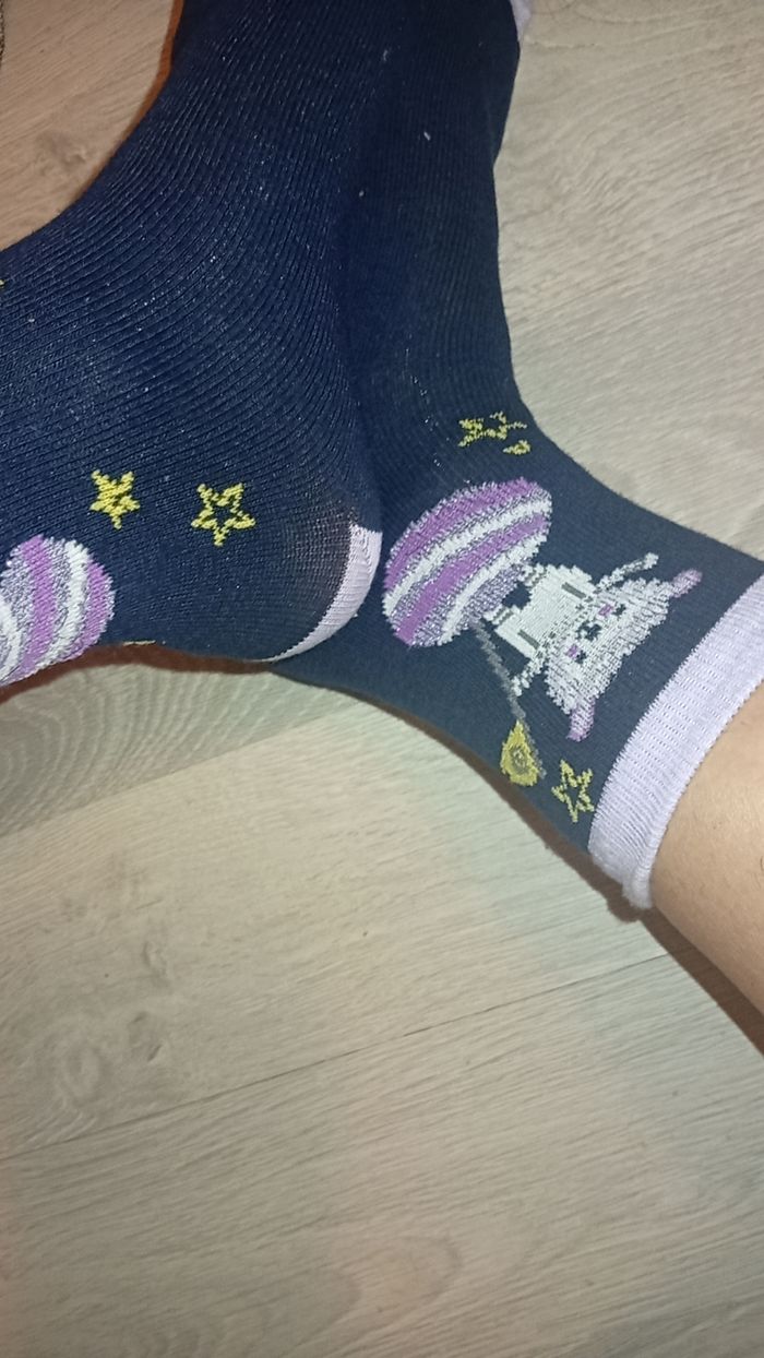 Chaussettes a motifs - photo numéro 5