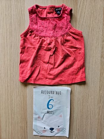 Haut débardeur fille 6 mois Kiabi