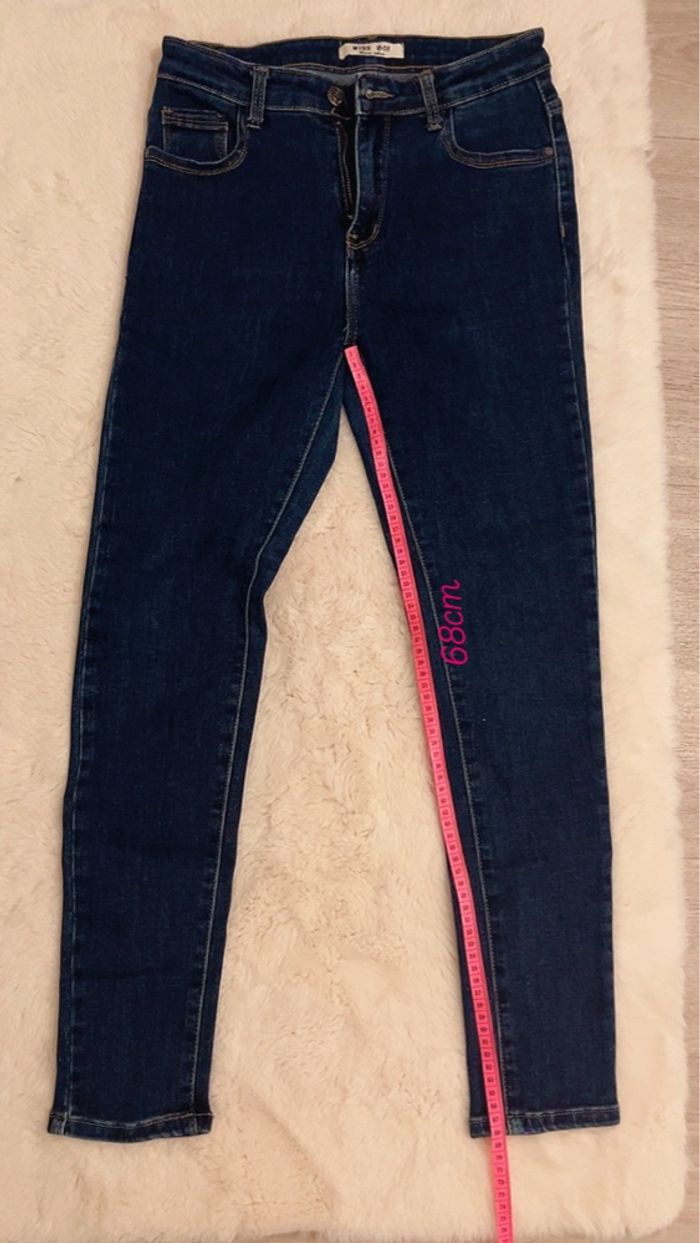 Pantalon en jean bleu pour femme - photo numéro 6