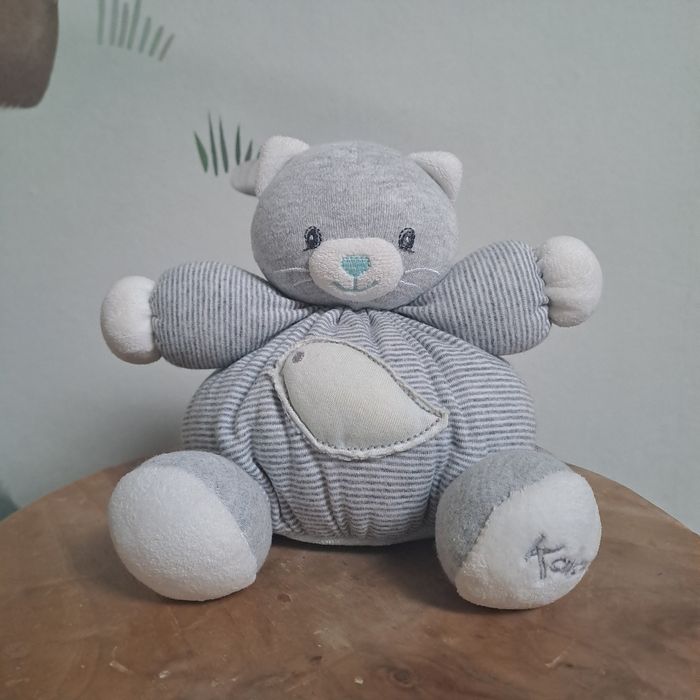 Doudou chat kaloo 17 cm