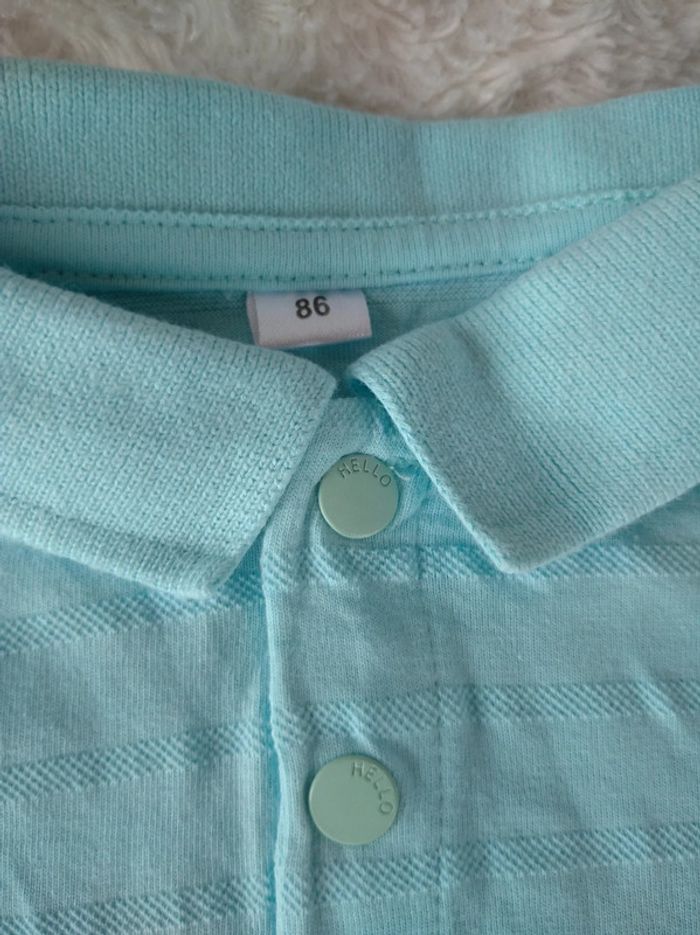 Polo tee shirt chemise manches courtes Garçon 18/24 mois Palmier Zeeman 100% coton - photo numéro 7