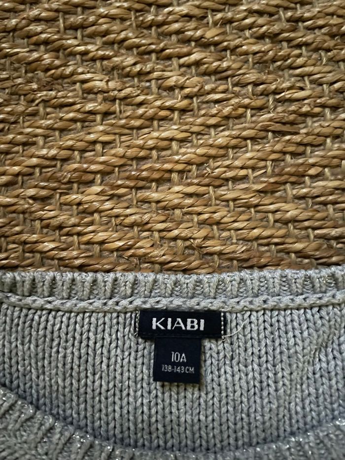 Pull gris fille Kiabi 10 ans - photo numéro 1