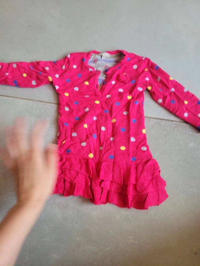 Neuf touché très doux tunique robe bébé hiver taille 9 12 mois - photo numéro 2