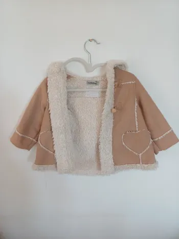 Manteau fille daim 18 mois