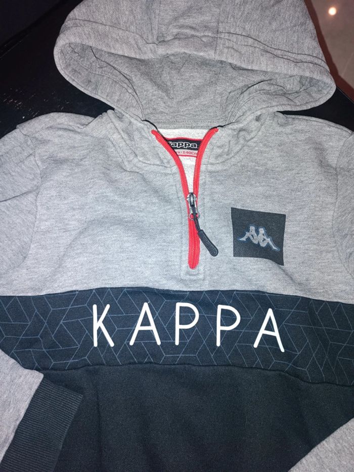 Pull à capuche kappa 10 ans - photo numéro 2