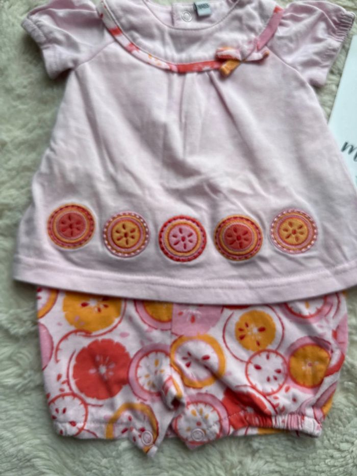 Combi short mignonne taille naissance légèrement épaisse - photo numéro 3