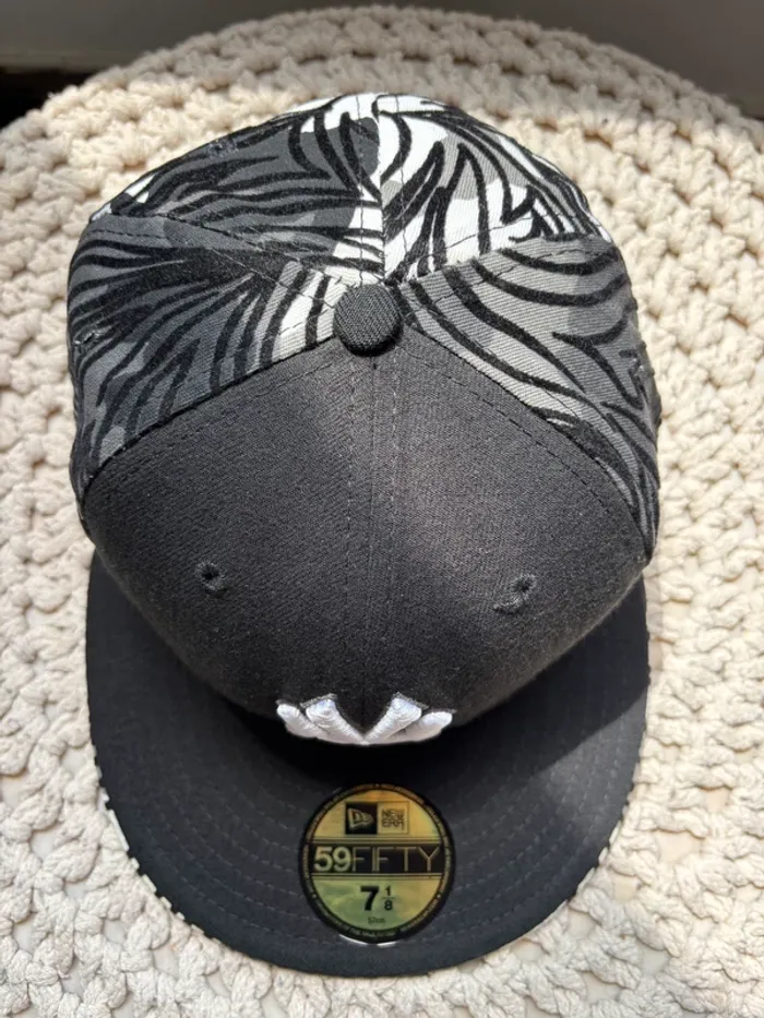 New Era 59Fifty Casquette Yankees édition vintage – motif tribal-zebre noir & blanc 57 - photo numéro 8