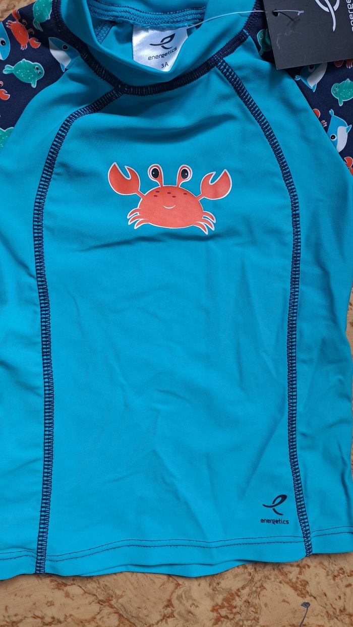 Tee-shirt anti UV 3 ans neuf étiquetté - photo numéro 5