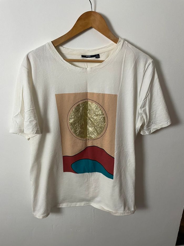 T-shirt femme beige grande taille XL