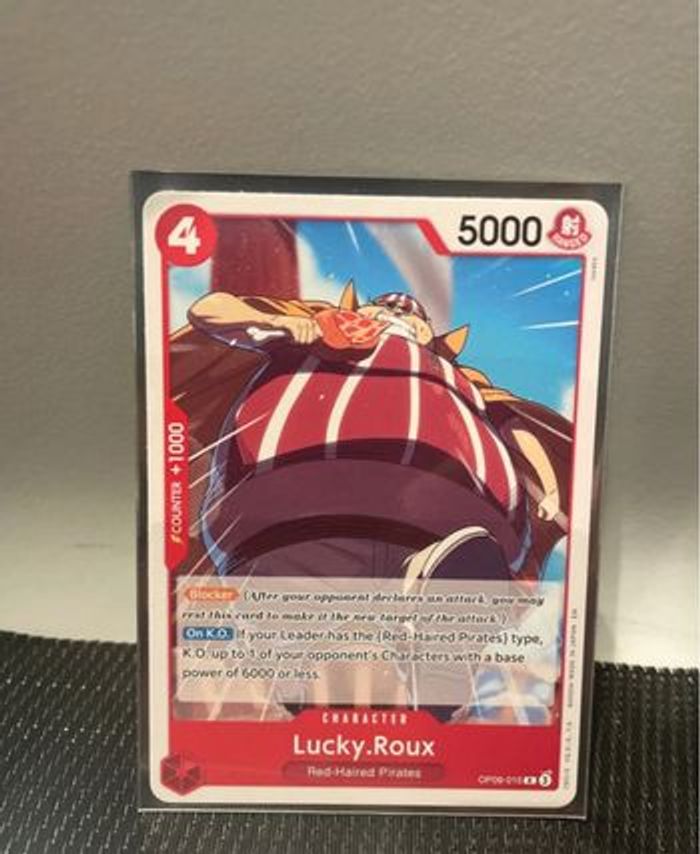 Lot x4 carte Lucky Roux OP09-015 rare playset anglais One Piece TCG - photo numéro 2