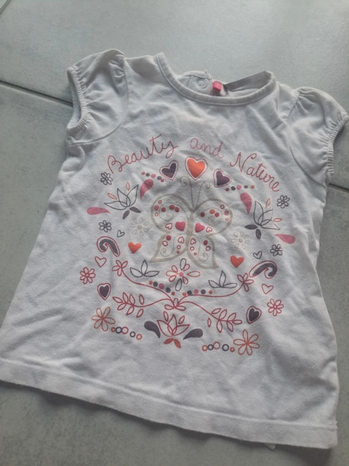 Lot 3 t shirts manche courte 6 mois - photo numéro 4