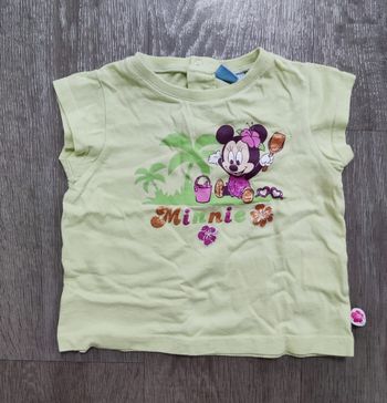 T-shirt manches courtes bébé filles Minnie 18 mois