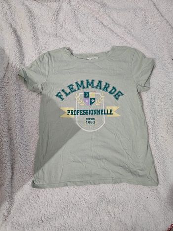 T-shirt Simple Avec écriture