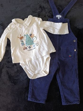 Magnifique ensemble Noël bébé.