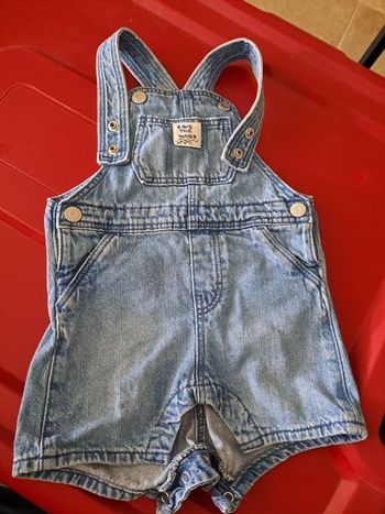 Salopette short jean