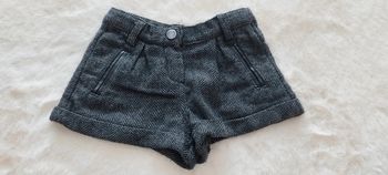 Short fille chevrons noir/gris Tape à l'Oeil 2 ans