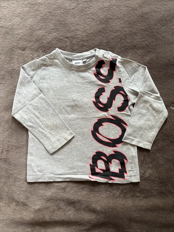 T-shirt manches longues Boss 3 ans