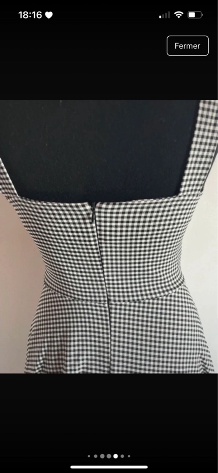Robe à carreaux avec ceinture intégré taille M de chez Miss One neuve - photo numéro 5