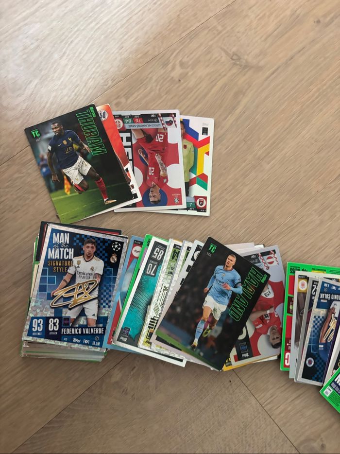 Lot 71 cartes de football