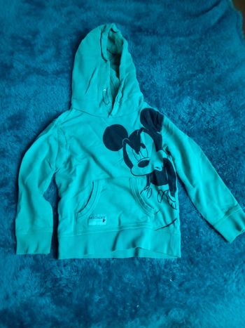 Sweat a capuche Mickey vert Disney 6ans