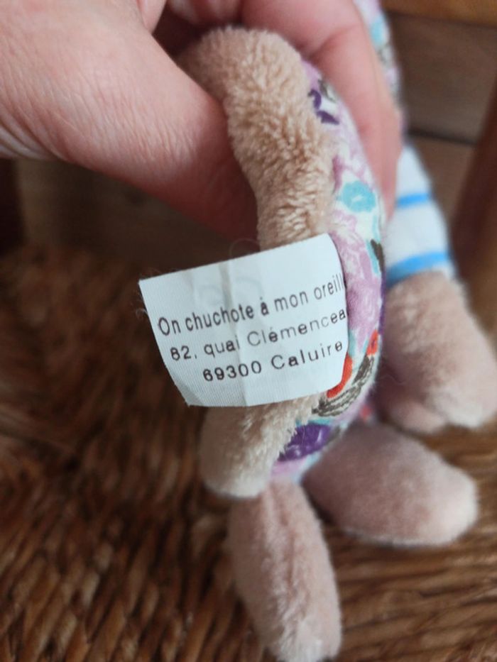 Doudou lapin on chuchote à mon oreille tbe - photo numéro 4