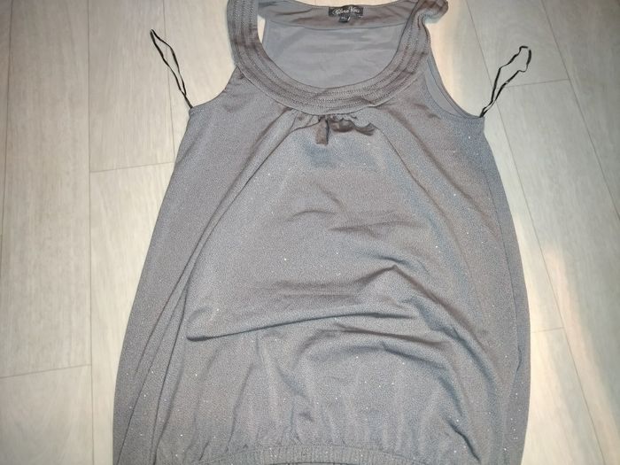 Débardeur paillettes taille 34 Clara vitti