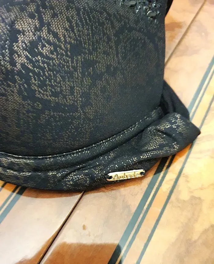 Ensemble Neuf Aubade Push up maillot de bain noir et doré taille XS - photo numéro 4