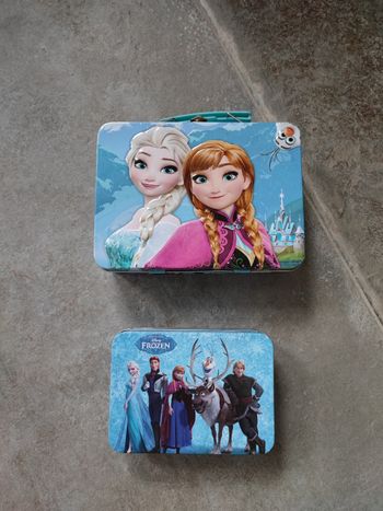 Lot boîtes métalliques Reine des neiges