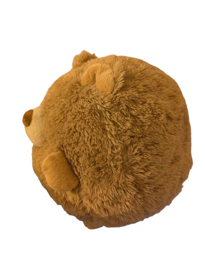 Peluche doudou rond beige ourson - photo numéro 3