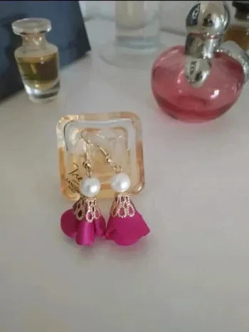 Boucles d'oreilles en tissu