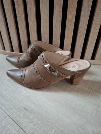 Sabots cuir Trendstyle marrons T 37