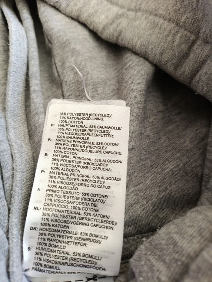 NEUF Sweat capuche gris Adidas – T. XS - photo numéro 5