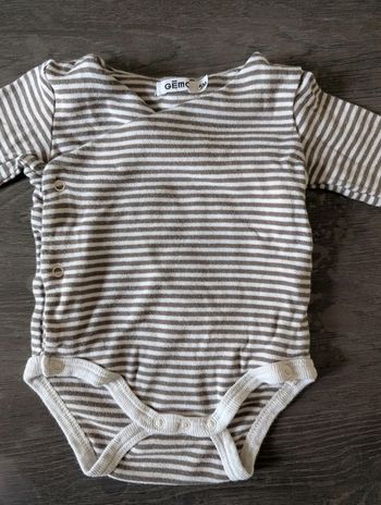 Body manches longues rayé